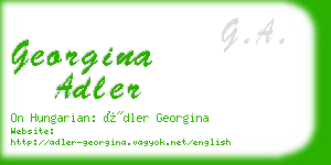 georgina adler business card
